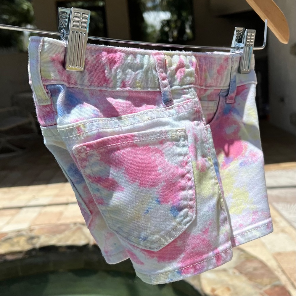 Gap Kids 1969 Tie-Died Jean Shorts - Picture 9 of 15